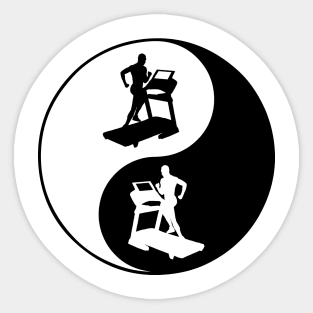 YIN YANG TREADMILL Sticker